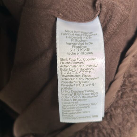 J.Crew Teddy Sherpa Half-Zip Sweatshirt in Chocolate Brown Size Small EUC - Picture 4 of 6